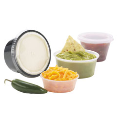 3.25oz, 4oz and 5.5oz Plastic Clear Lid (2500)
