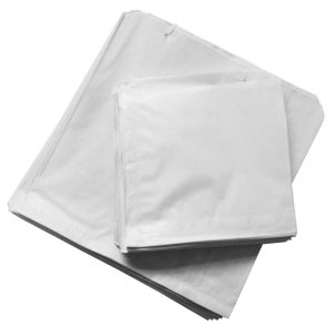 White takeaway paper bag without handle