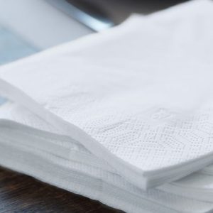 Folded Napkins with Background