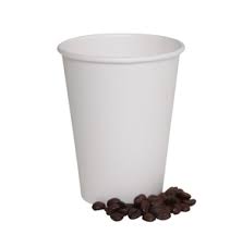CHDC-W8- White 8oz SINGLE Wall Paper Cups Compostable (1000)