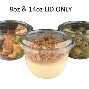 QR8LID- Round Clear Lid for QR8 & QR45 Tub (1000)-0