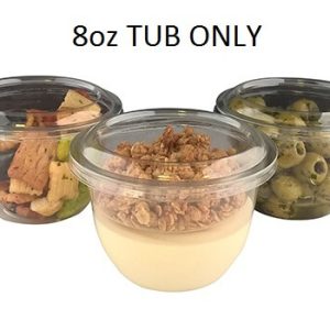 QR8A- Round Clear Pot 8oz (1000)-0