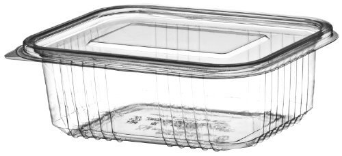 HC-REC750cc Rectangular (MAJ)Hinged Clear 750CC Pots (300)