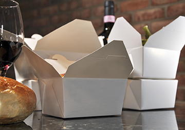 BIOW1- WHITE No1 – Paper Food Box -240