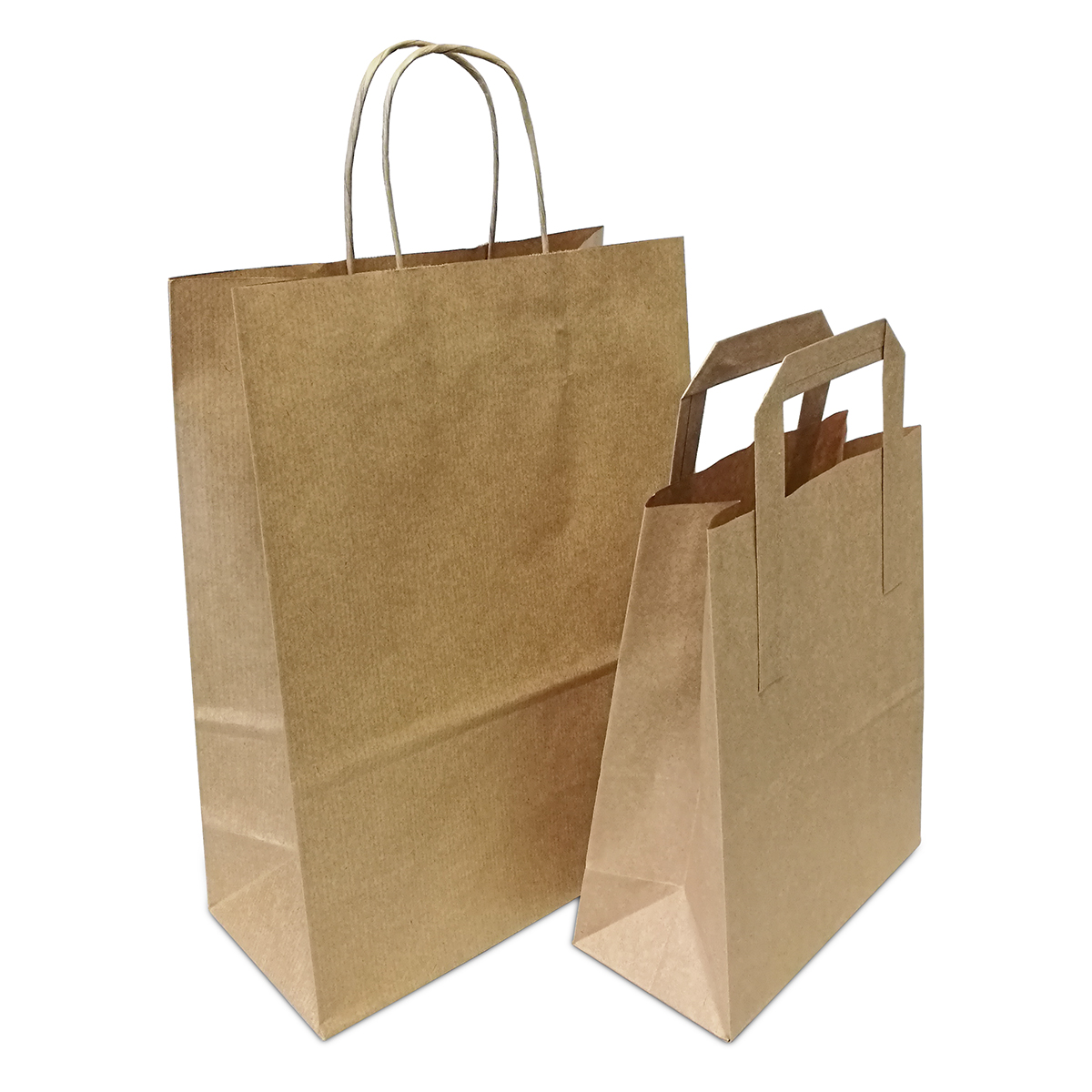2 different sized paper bags