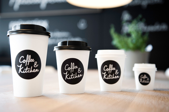 Different coffee cup sizes