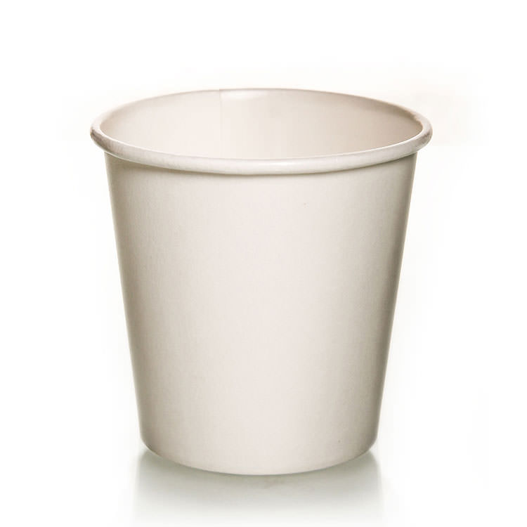 CHDC-W4- 4oz 100% Compostable White Cup Paper Espresso Cup (1000)