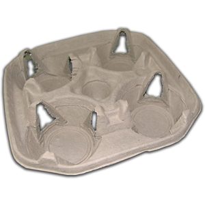 4x Cup Pulp Holder for Takeaway Drinks
