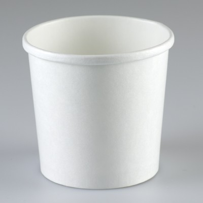 16oz White Soup Container