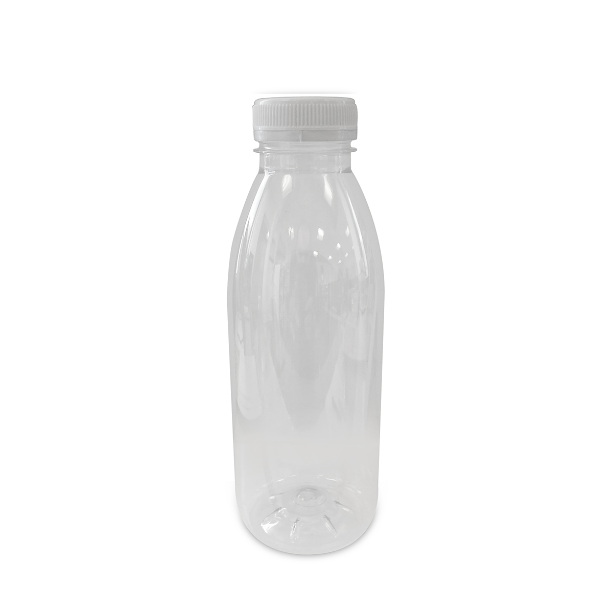 Clear Juice Bottle 330cc and Lids (130)