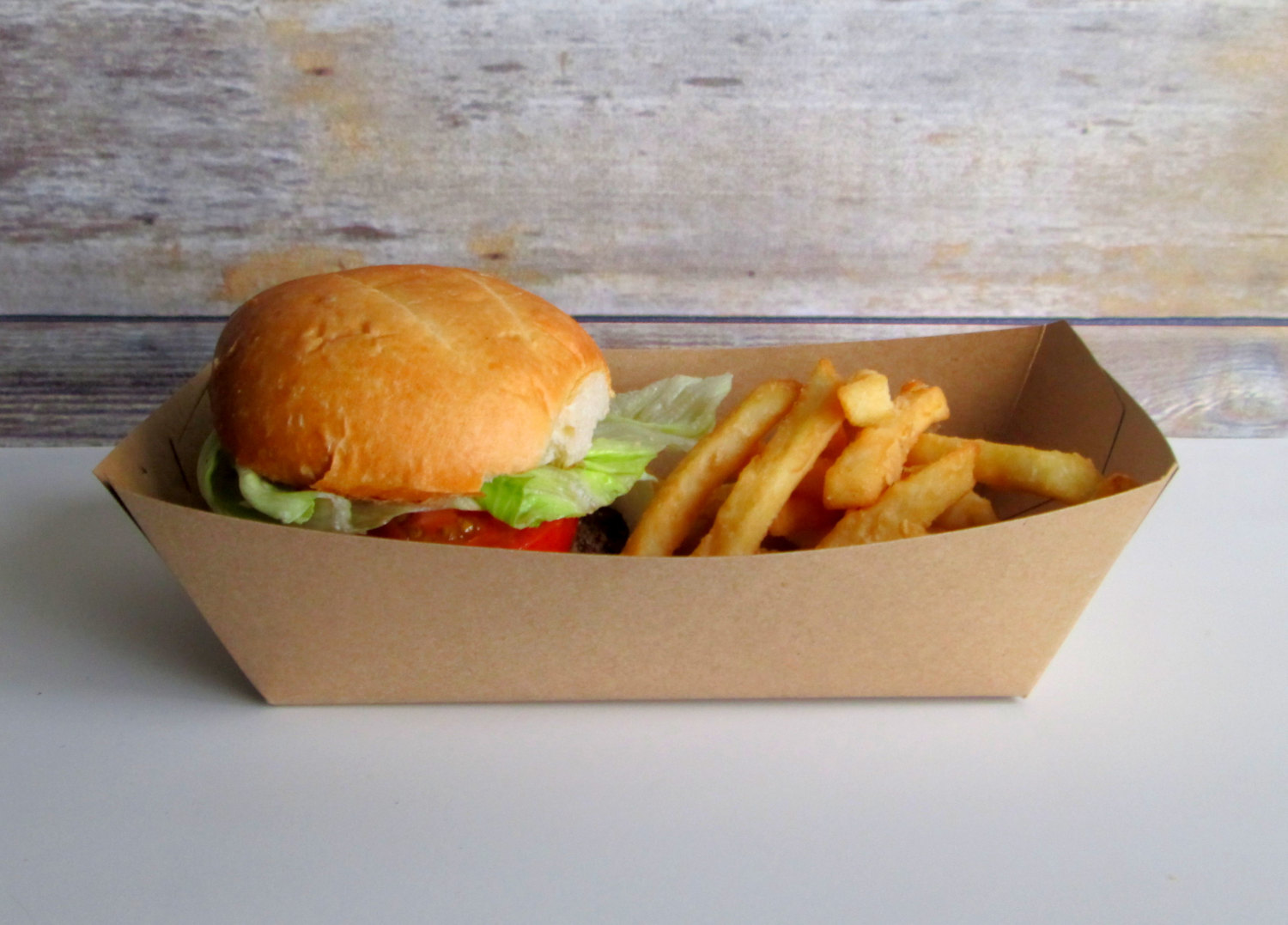 TRAY-BROWN4  (300700) Brown Food Tray (500)