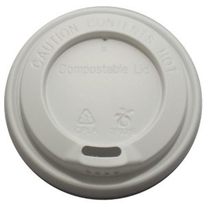 Plastic Coffee Lid for Compostable Hot Drink Cups