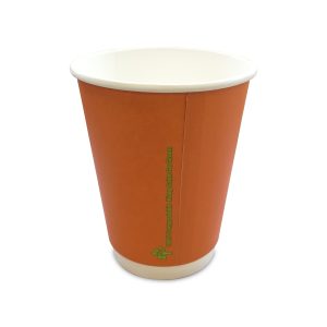 Cardboard Hot Drinks Cup Orange