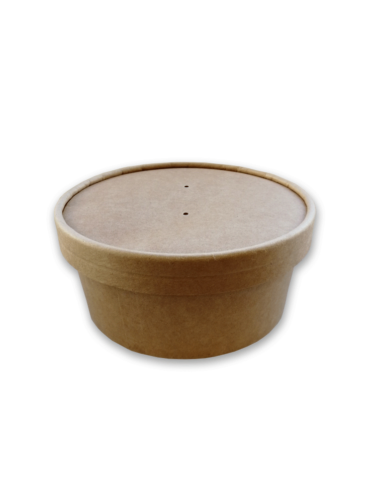 BROWN Paper LidS for Tub 500/750/1000 (150)