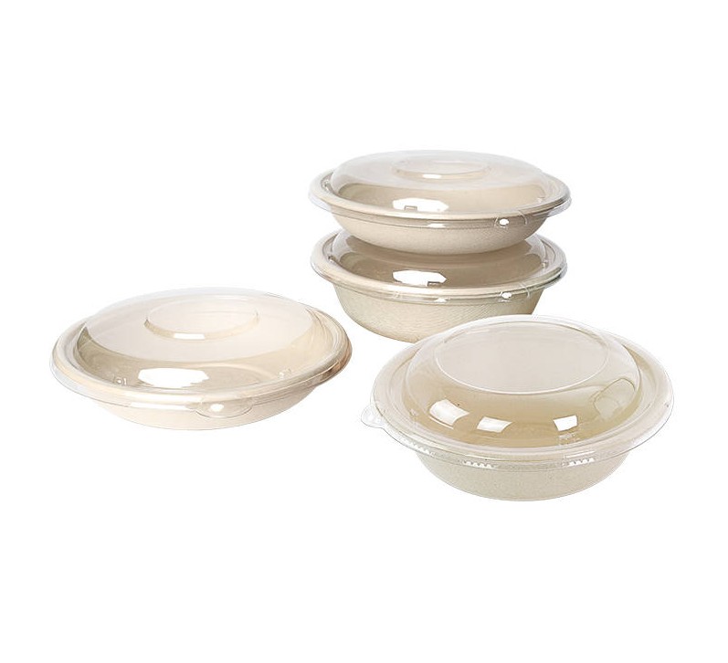 Round Plastic R-PET Lid for 750/1000cc Bowl(150)