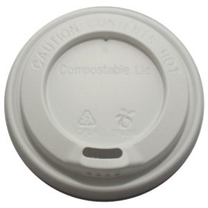 Plastic Coffee Lid for Compostable Hot Drink Cups
