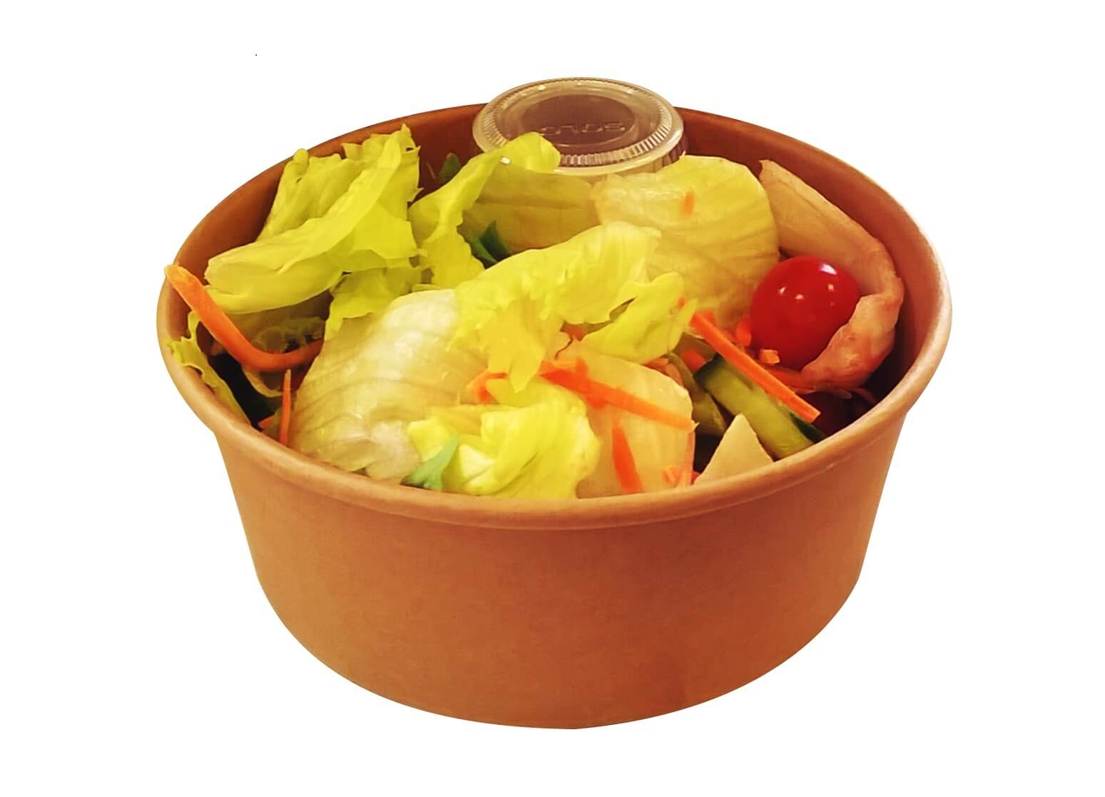 TUB500-BRN- Brown 500ml (16oz) Round Paper Tub(300)