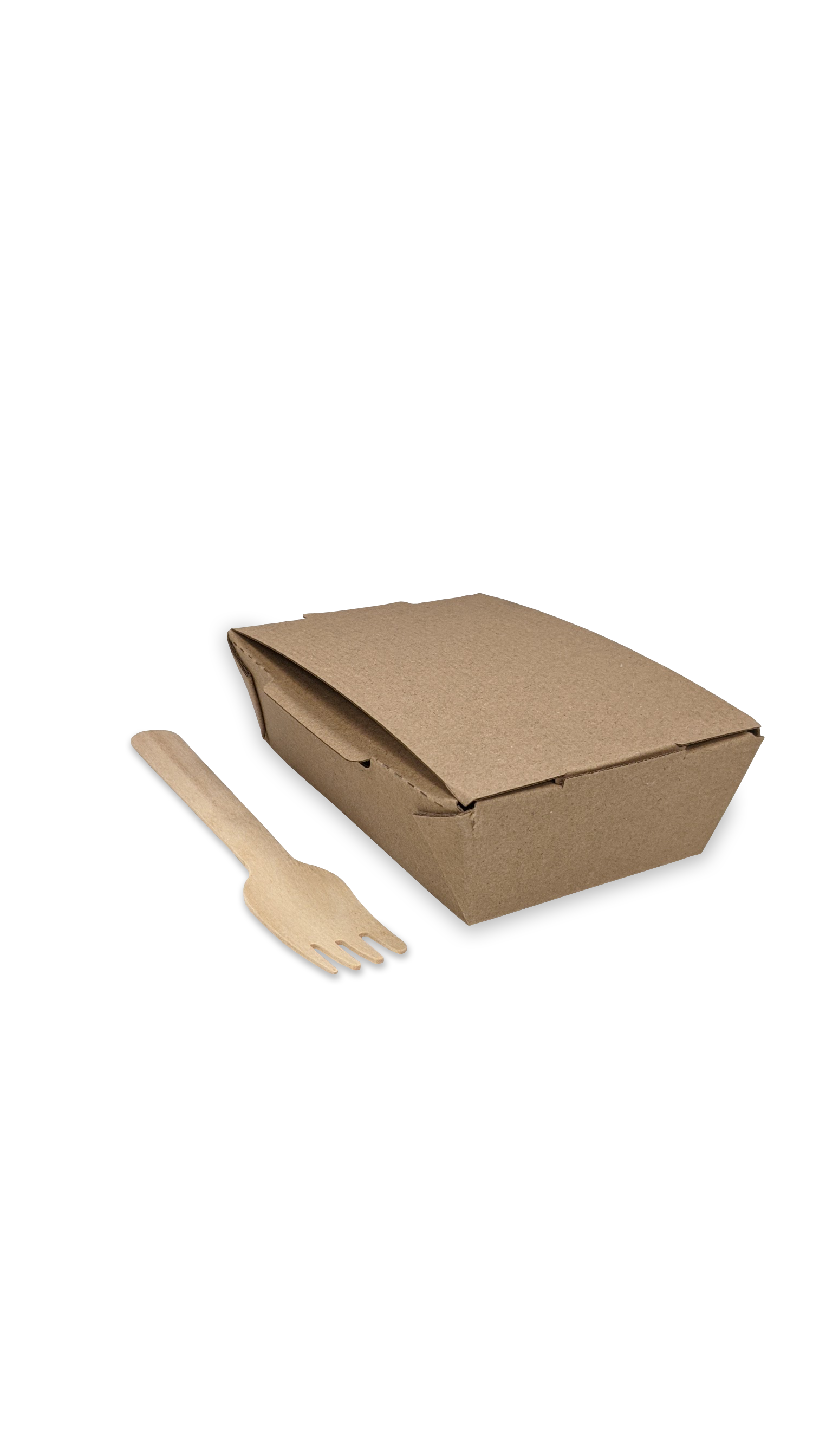 CFB-REC360-Corrugated 360cc Rectangular Food Box Brown  8 x12 x4 cm