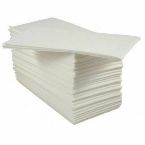 TABLIN-WHITE > Linen Tuff Napkin 40x40cm – 8 Fold Rectangle – (1000)
