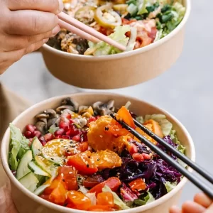 TUB1300-BRN- Brown 1300ml Paper Tub(200)