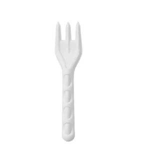 CUT-PAPF Compostable Natural Paper Bagasse Forks  (1000)