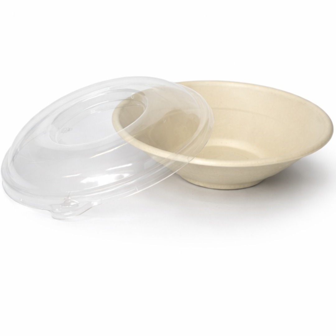 PM-PKB196LID- Round Plastic PET Lid for PM-PKB24oz/32oz Bowls(300)