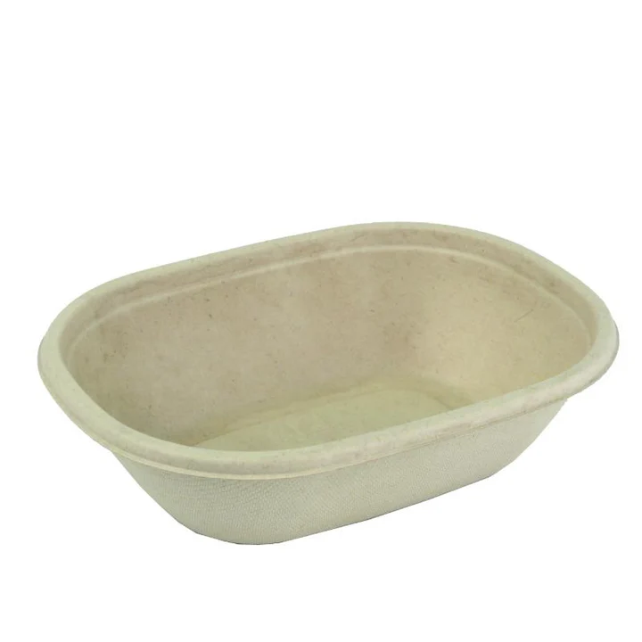 PM-OVAL880 Pulp 100% Compostable Oval Tray 880ml(300)