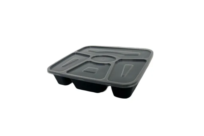 MC-REC5COMP Black Microwavable Rectangular base/lids 1100cc (150)